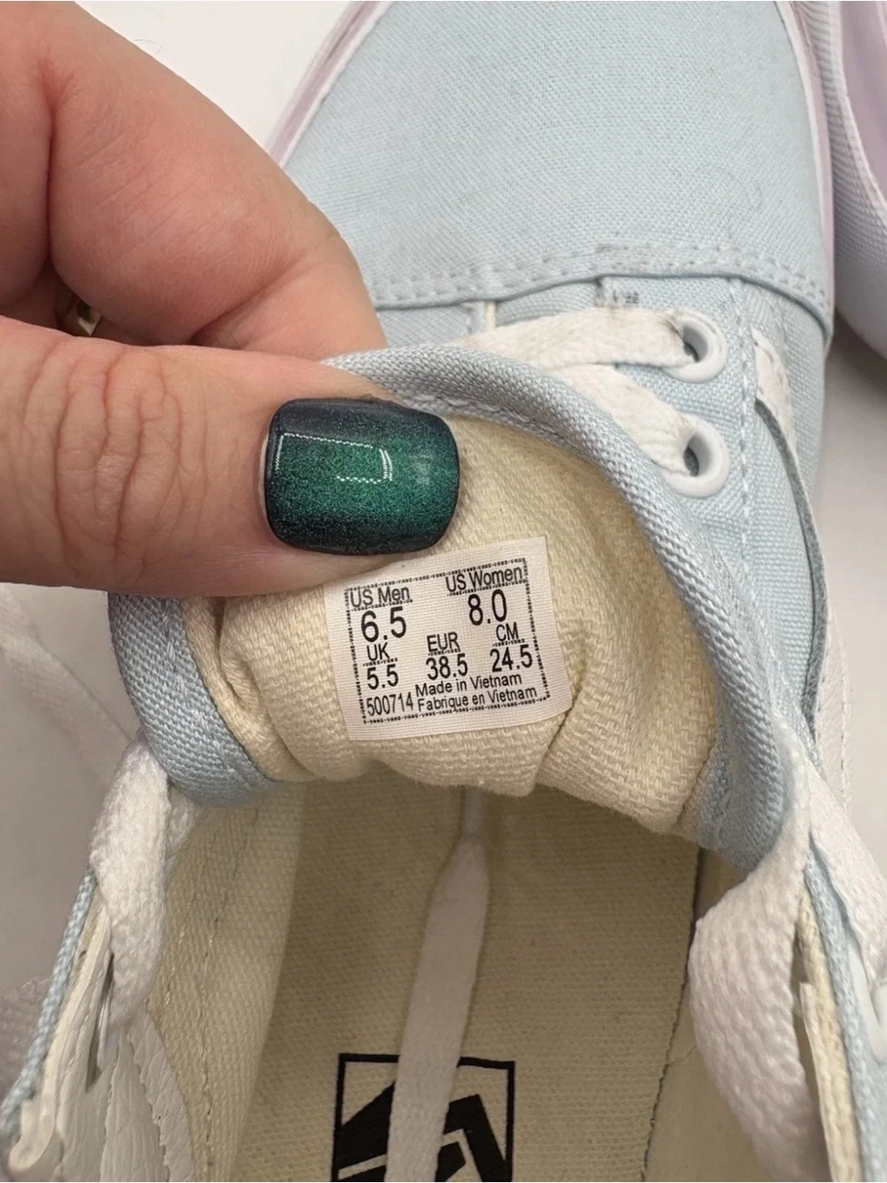Vans Old Skool Stacked Platform Women's Size 8 Shoes Sneaker Pastel Blue